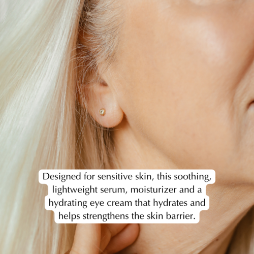 Wrinkle Smoothing Hydration Set for Sensitive Skin – Vegan Serum, Cream & Eye Cream